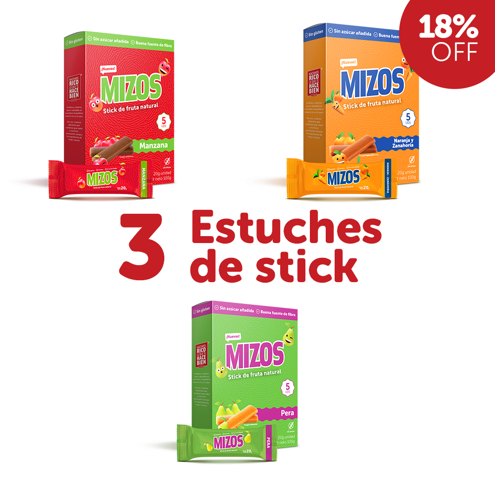 Pack Sticks de Fruta