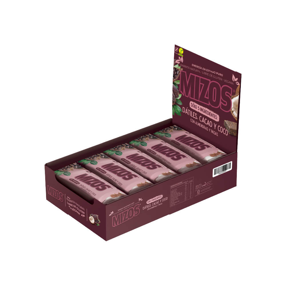 Barrita natural Cacao Coco | Mizos.cl | Mizos