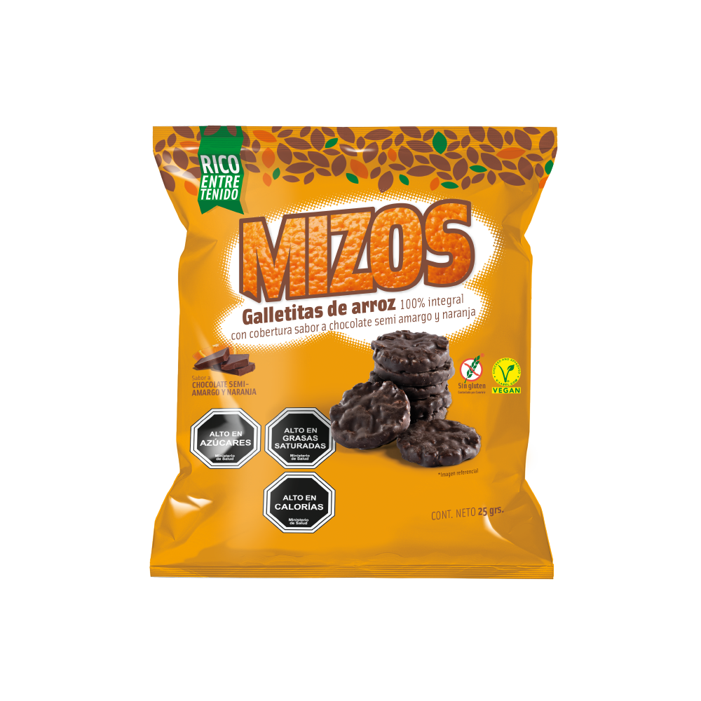 Mizos Chocolate Naranja - 25 gr
