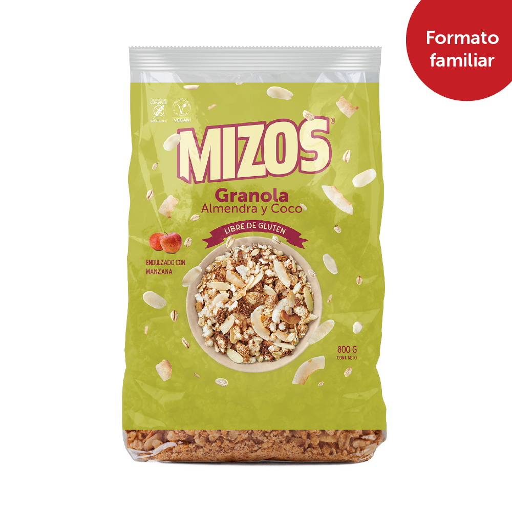 Mizos Granola Almendra Coco - 800g