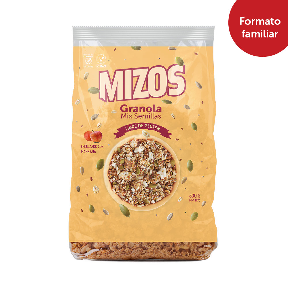 Mizos Granola Mix Semillas - 800 gr