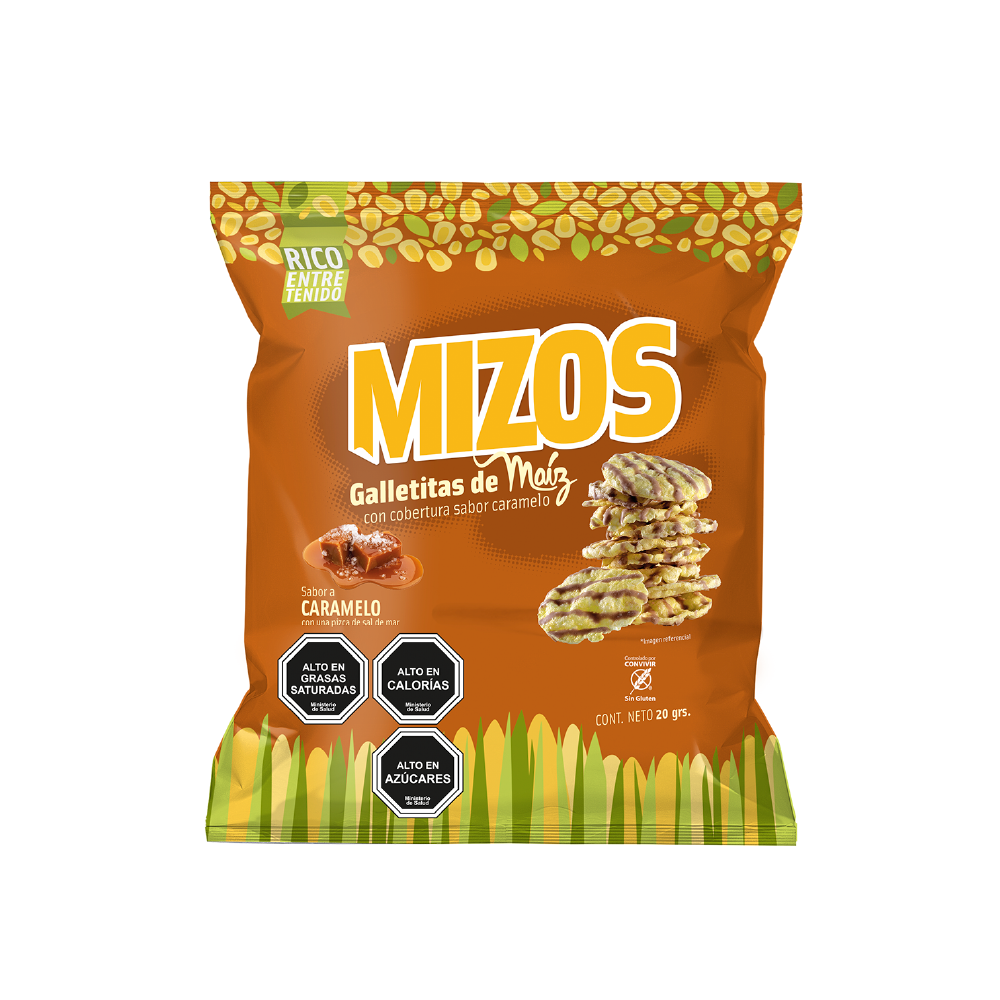 Mizos Maíz Caramelo - 20 gr