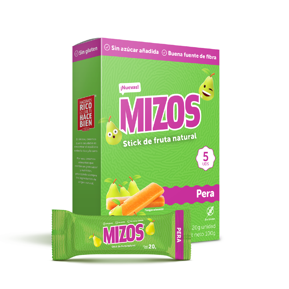 Stick de Fruta Pera 20 grs. - 5 uds.
