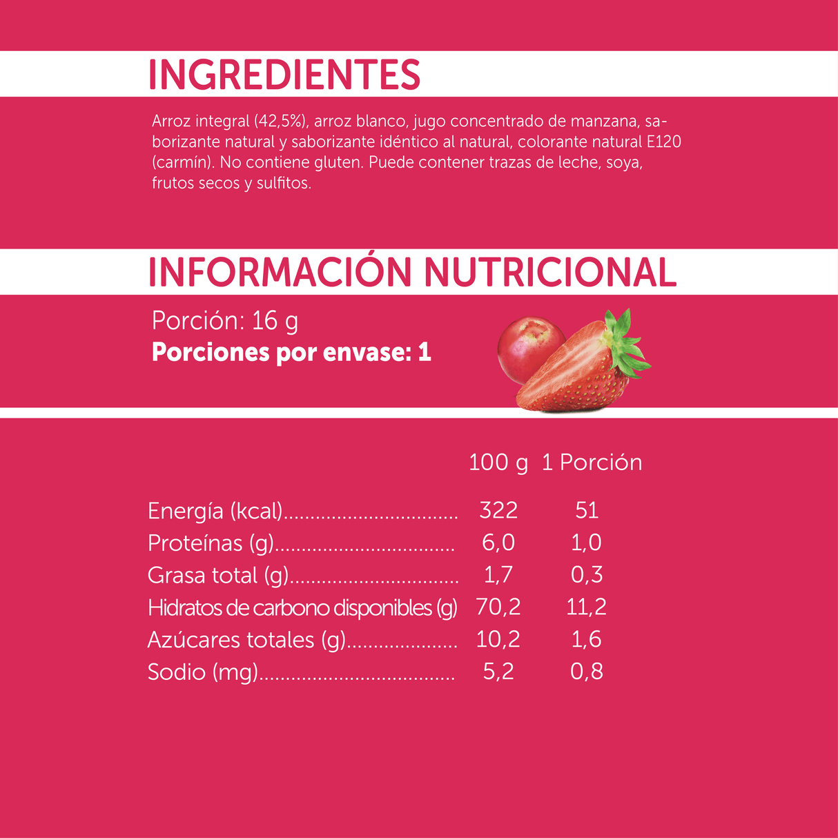 Mizos Frutilla Murta - 16 gr