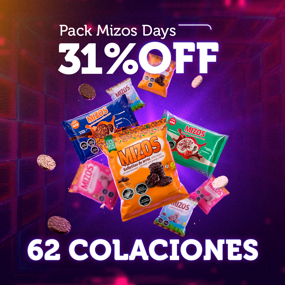 Pack Mizos Days 62 Colaciones + 2 Packs de Galletones
