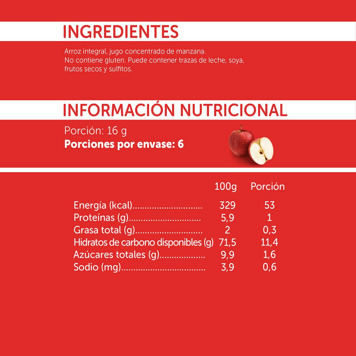Galleta de Arroz Mizos Manzana