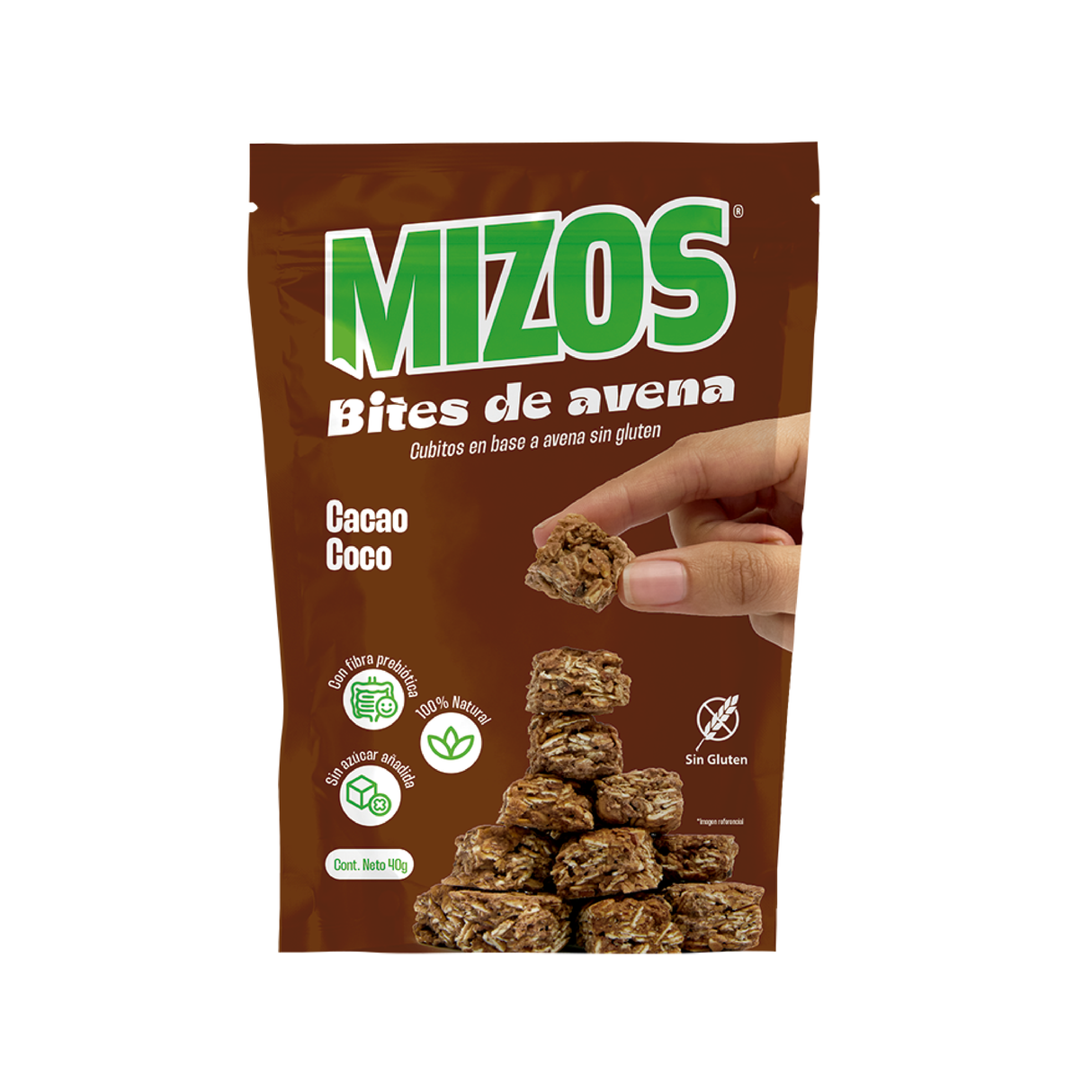 Bites de Avena Cacao Coco - 40 gr