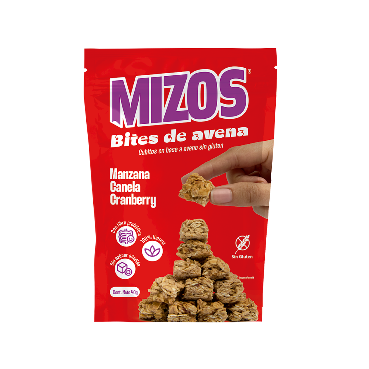 Bites de Avena Manzana Canela - 40 gr