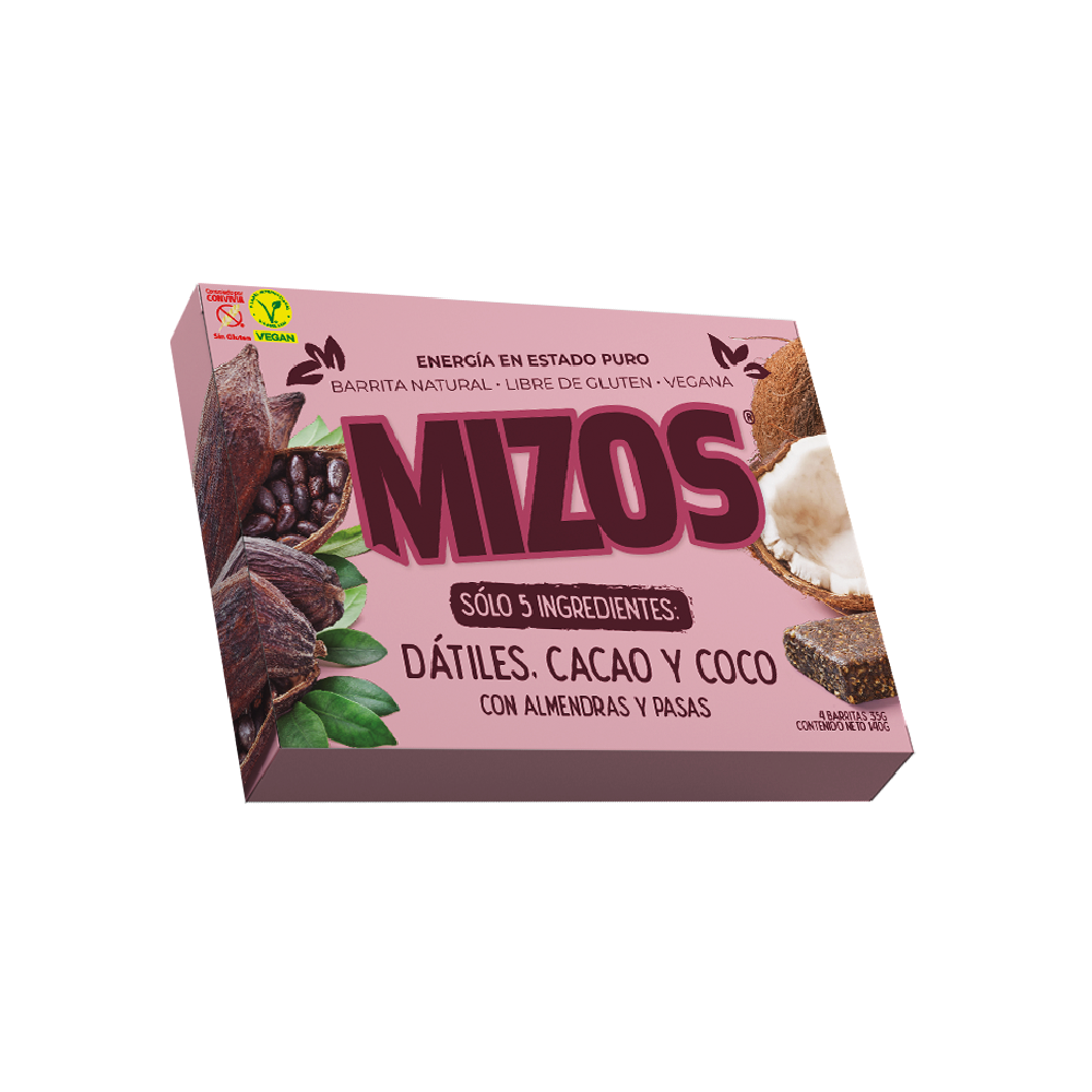 Barrita natural Cacao Coco - 4 unidades