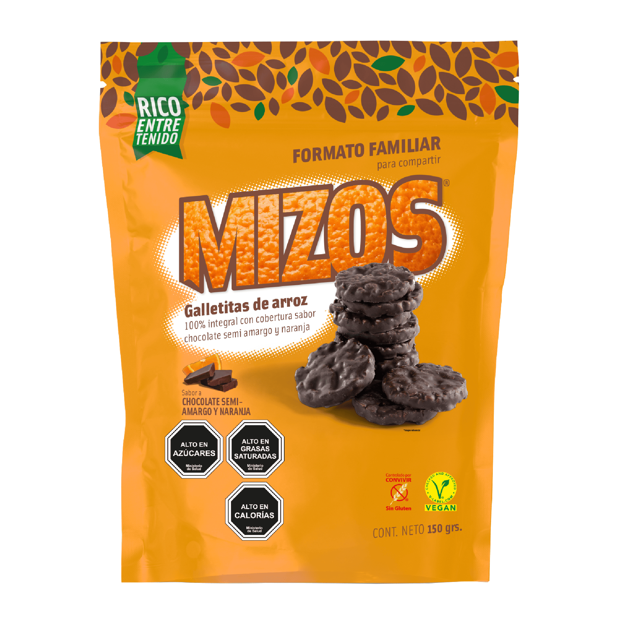 Mizos Chocolate Naranja - 150 gr