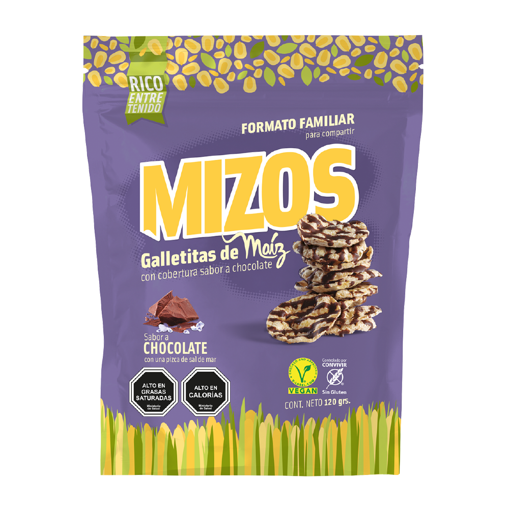 Mizos Maíz Chocolate - 120 gr