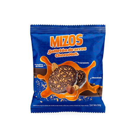 GALLETÓN DE ARROZ CHOCONUT 115G - PACK 4x2UN