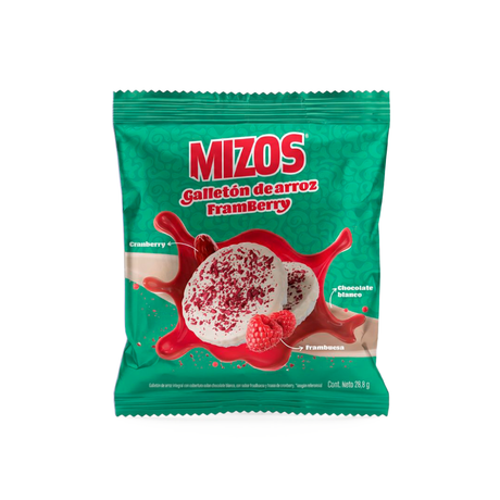GALLETÓN DE ARROZ FRAMBERRY 115G - PACK 4x2UN