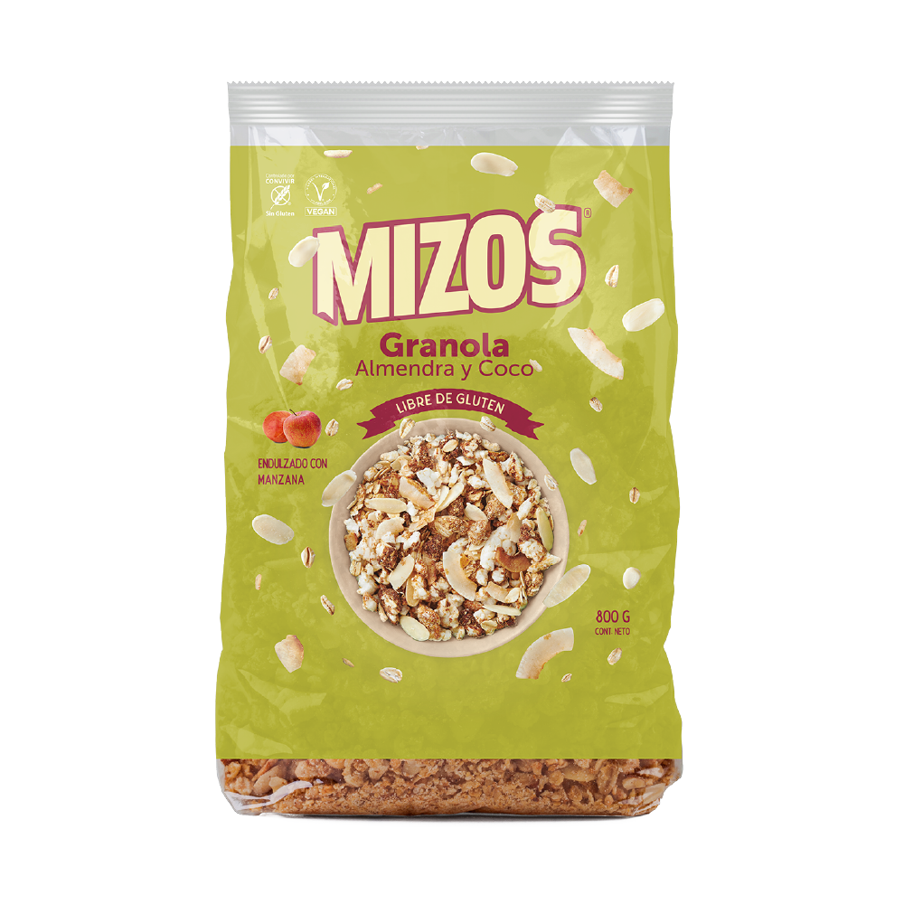Mizos Granola Almendra Coco - 800g