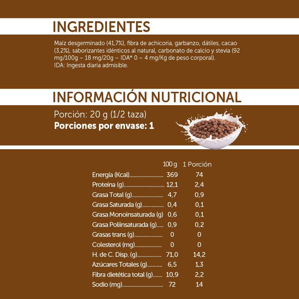 Cereal Mizos Chocolate 20 gr