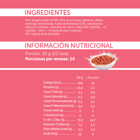 Cereal Mizos Frutilla 20 gr