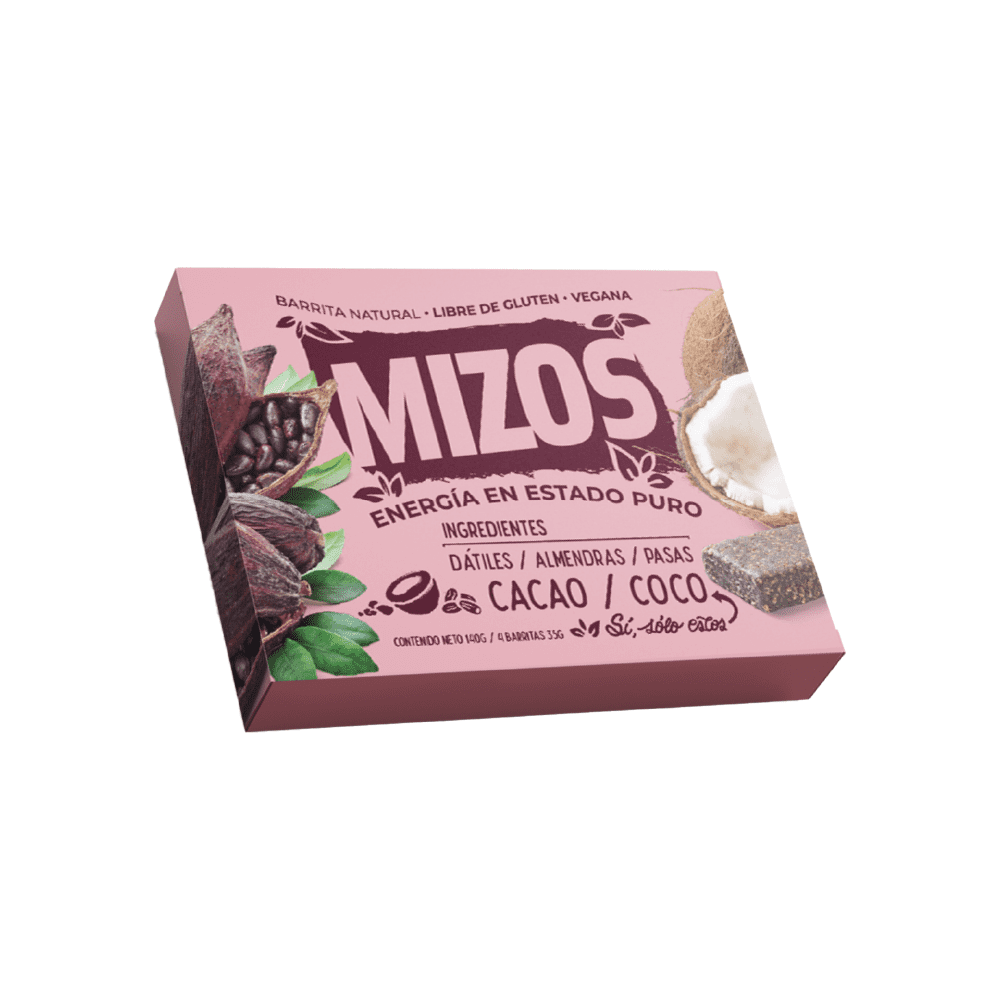 Barrita natural Cacao Coco Mizos